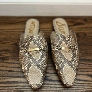Sam Edelman Women’s Snakeskin Mules Size 9.5